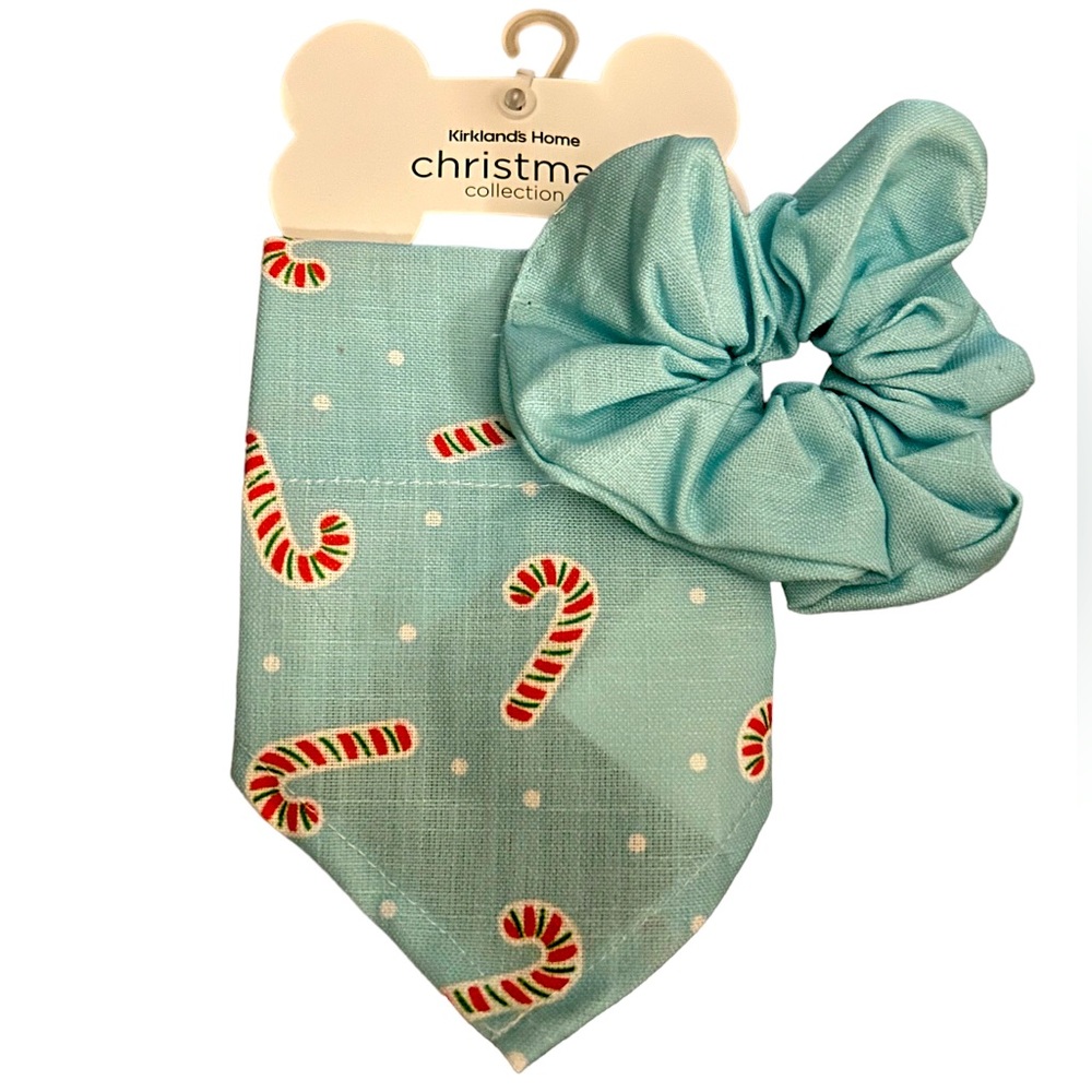 •NWT Kirklands Home Christmas Collection Dog/Owner Set Includes Scrunchie